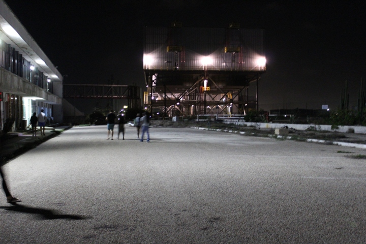 Exploring ‘the colony’. Photo by Jodi Minnis.