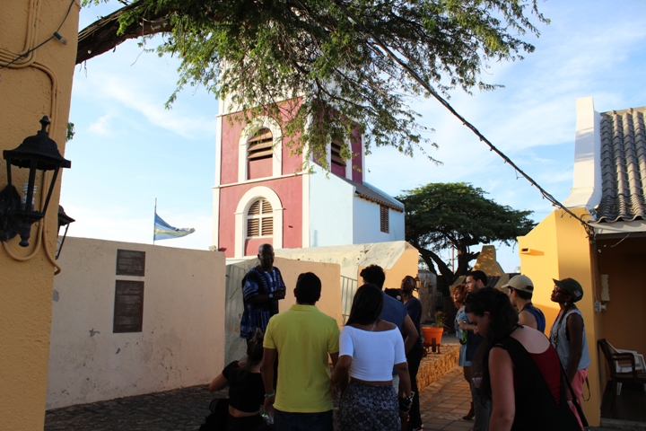 Tour of Fort Zoutman. Photo by Jodi Minnis.