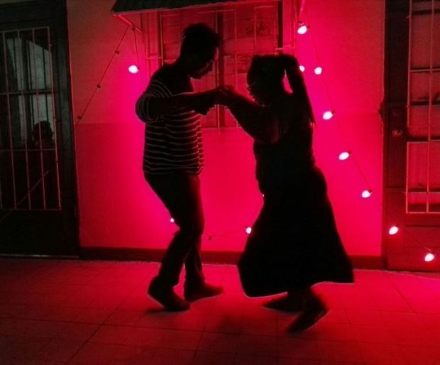 Artists Travis Geertruida (left) and Oneika Russell (right) danced through exhaustion of the previous hours (Photo credit: Nowé H. Harris-Smith)