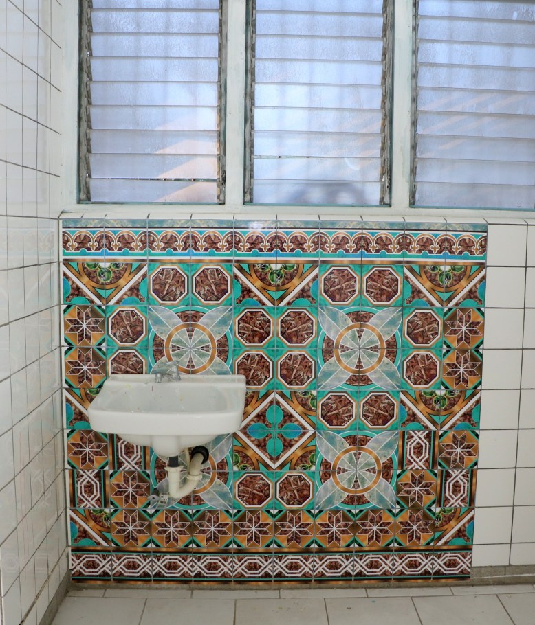 Dominique Hunter, Yesterday, Tomorrow, forever: A place to wash dirty hands, Digital collage on adhesive paper, 60” x 54”, 2016.